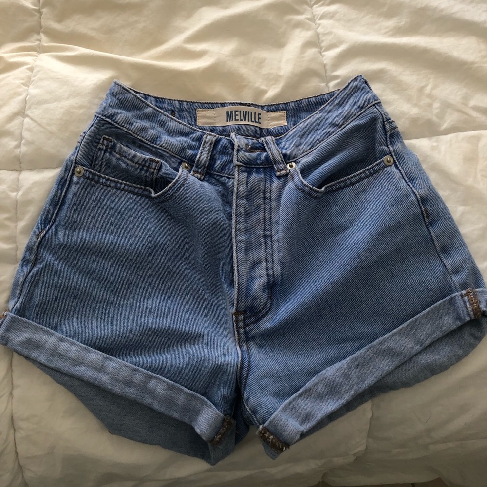 High waisted denim shorts (Brandy Melville)